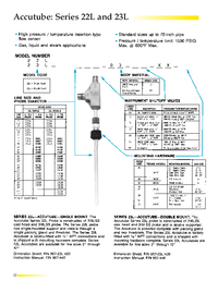 Thumbnail of document Data Sheet - 22L/23L Threaded Insertion Accutube